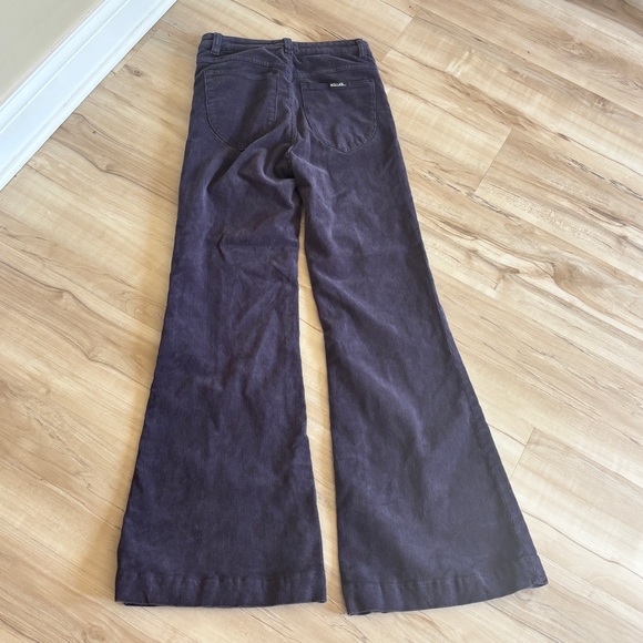 Rollas midnight navy blue corduroy flares - Picture 5 of 6